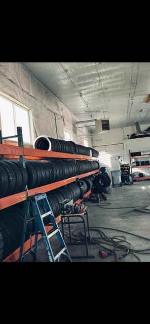 Shop interior for tire service in Hubbard Oregon